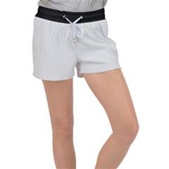 Platinum & Black - Velour Lounge Shorts by FashionLane