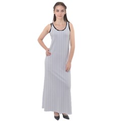 Platinum & Black - Sleeveless Velour Maxi Dress by FashionLane