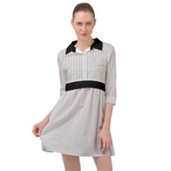 Platinum & Black - Mini Skater Shirt Dress by FashionLane