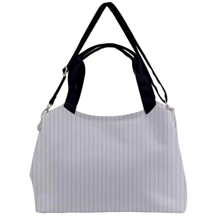 Platinum & Black - Double Compartment Shoulder Bag