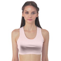 Soft Bubblegum Pink & Black - Sports Bra