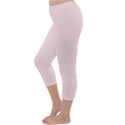 Soft Bubblegum Pink & Black - Capri Winter Leggings  View2