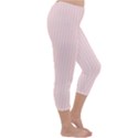 Soft Bubblegum Pink & Black - Capri Winter Leggings  View3