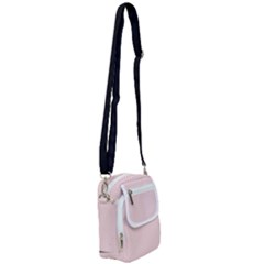 Soft Bubblegum Pink & Black - Shoulder Strap Belt Bag