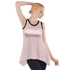 Soft Bubblegum Pink & Black - Side Drop Tank Tunic by FashionLane