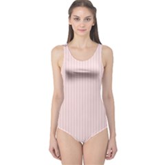 Soft Bubblegum Pink & Black - One Piece Swimsuit