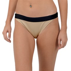 Soybean Orange & Black - Band Bikini Bottom by FashionLane