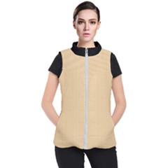 Soybean Orange & Black - Women s Puffer Vest by FashionLane