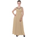 Soybean Orange & Black - Empire Waist Velour Maxi Dress View1