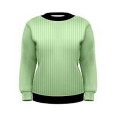 Tea Green & Black - Women s Sweatshirt by FashionLane