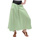 Tea Green & Black - Satin Palazzo Pants View1