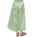 Tea Green & Black - Satin Palazzo Pants View2