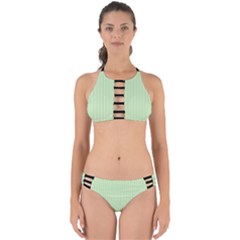 Tea Green & Black - Perfectly Cut Out Bikini Set by FashionLane