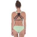 Tea Green & Black - Criss Cross Bikini Set View2