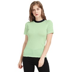 Tea Green & Black - Women s Short Sleeve Rash Guard by FashionLane