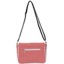 Tea Rose Red & Black - Shoulder Bag with Back Zipper View3