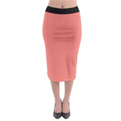 Tea Rose Red & Black - Midi Pencil Skirt by FashionLane