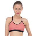 Tea Rose Red & Black - Basic Training Sports Bra View1