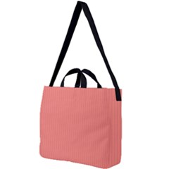 Tea Rose Red & Black - Square Shoulder Tote Bag by FashionLane