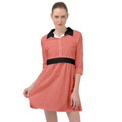 Tea Rose Red & Black - Mini Skater Shirt Dress by FashionLane