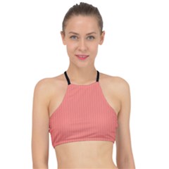 Tea Rose Red & Black - Racer Front Bikini Top by FashionLane