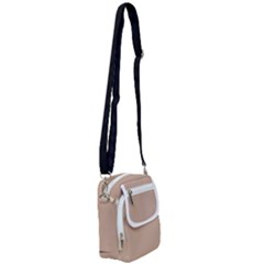 Toasted Almond & Black - Shoulder Strap Belt Bag by FashionLane