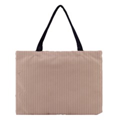 Toasted Almond & Black - Medium Tote Bag