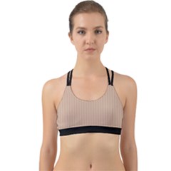 Toasted Almond & Black - Back Web Sports Bra by FashionLane