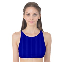 Admiral Blue & White - Tank Bikini Top