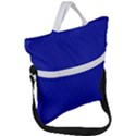 Admiral Blue & White - Fold Over Handle Tote Bag View1