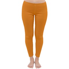 Apricot Orange & White - Classic Winter Leggings by FashionLane