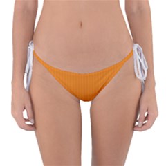 Apricot Orange & White - Reversible Bikini Bottom by FashionLane