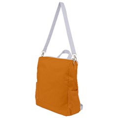 Apricot Orange & White - Crossbody Backpack by FashionLane