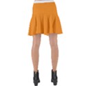 Apricot Orange & White - Wrap Front Skirt View2