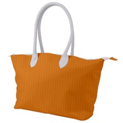 Apricot Orange & White - Canvas Shoulder Bag