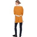 Apricot Orange & White - Long Sleeve Velvet Kimono  View2