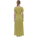 Ceylon Yellow & White - High Waist Short Sleeve Maxi Dress View2