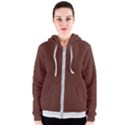 Emperador Brown & White - Women s Zipper Hoodie View1