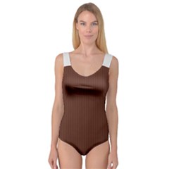 Emperador Brown & White - Princess Tank Leotard  by FashionLane