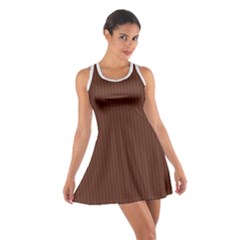 Emperador Brown & White - Cotton Racerback Dress by FashionLane