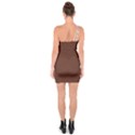 Emperador Brown & White - One Soulder Bodycon Dress View2