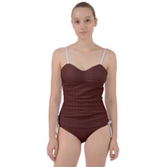 Emperador Brown & White - Sweetheart Tankini Set by FashionLane