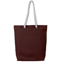 Emperador Brown & White - Full Print Rope Handle Tote (small) by FashionLane