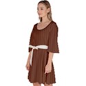 Emperador Brown & White - Velour Kimono Dress View2