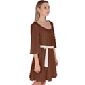 Emperador Brown & White - Velour Kimono Dress View3