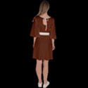 Emperador Brown & White - Velour Kimono Dress View4