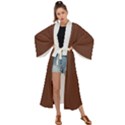 Emperador Brown & White - Maxi Kimono View1