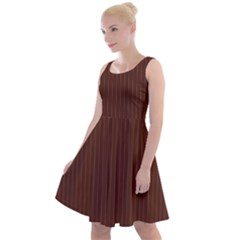 Emperador Brown & White - Knee Length Skater Dress by FashionLane