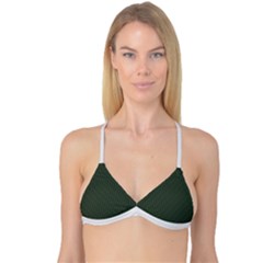 Kombu Green & White - Reversible Tri Bikini Top by FashionLane