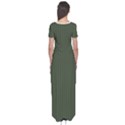 Kombu Green & White - Short Sleeve Maxi Dress View2